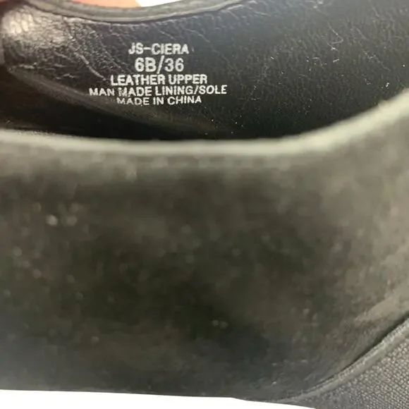 Jessica Simpson Ciera Black Suede Booties Womens Size 6B/36 - Picture 6 of 6